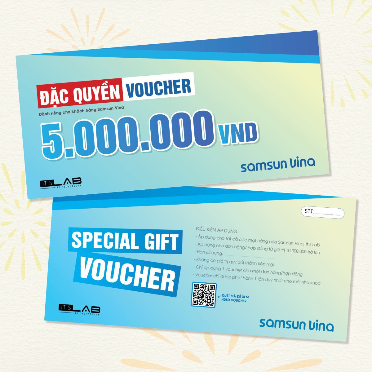 HƯỚNG DẪN SỬ DỤNG VOUCHER ĐẶC QUYỀN 5.000.000 VNĐ – Sở Hữu Công Nghệ Nha Khoa Top Đầu Với Ưu Đãi Đặc Biệt Từ Samsun Vina