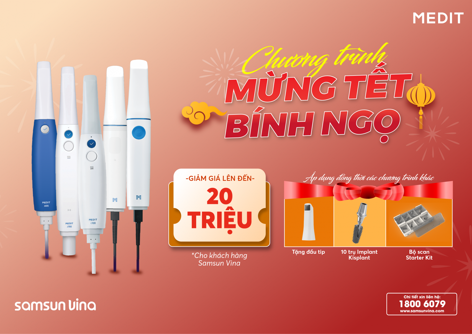 Khuyến mãi máy scan Medit mừng Tết Bính Ngọ 2026 – Cơ hội đầu tư công nghệ với ưu đãi đến 20 triệu đồng